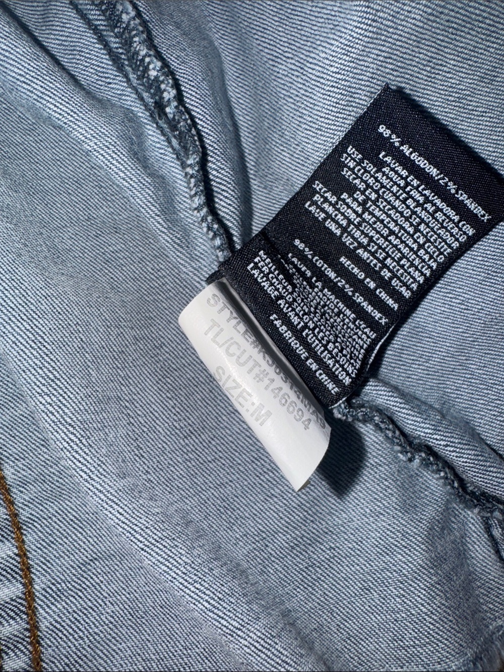 Kut from the Kloth Light Blue Denim Jean Jacket - Picture 4 of 7